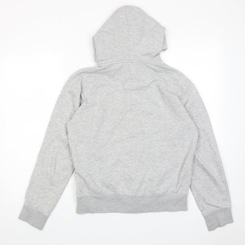 French Connection Womens Grey Cotton Full Zip Hoodie Size S Zip