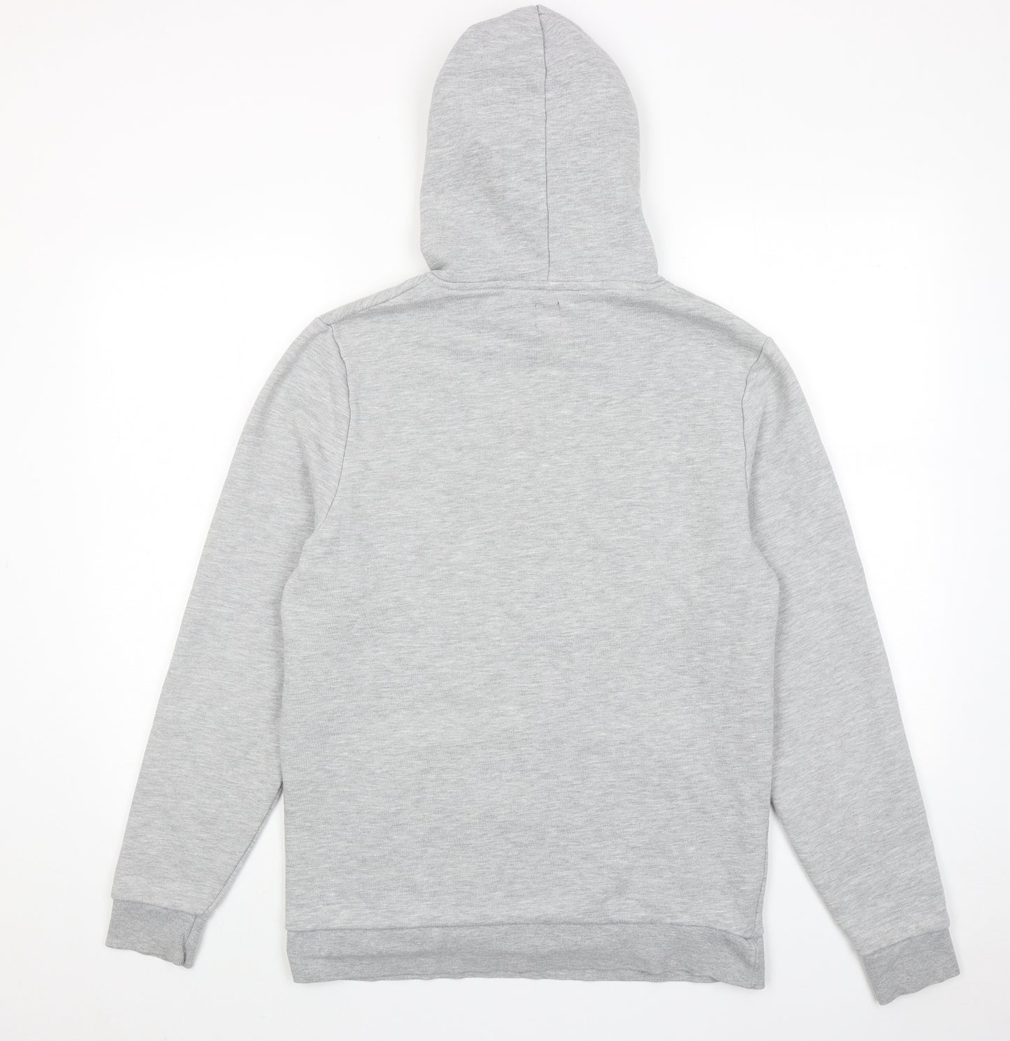 River Island Mens Grey Cotton Pullover Hoodie Size M