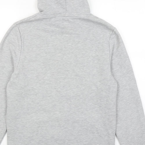 River Island Mens Grey Cotton Pullover Hoodie Size M