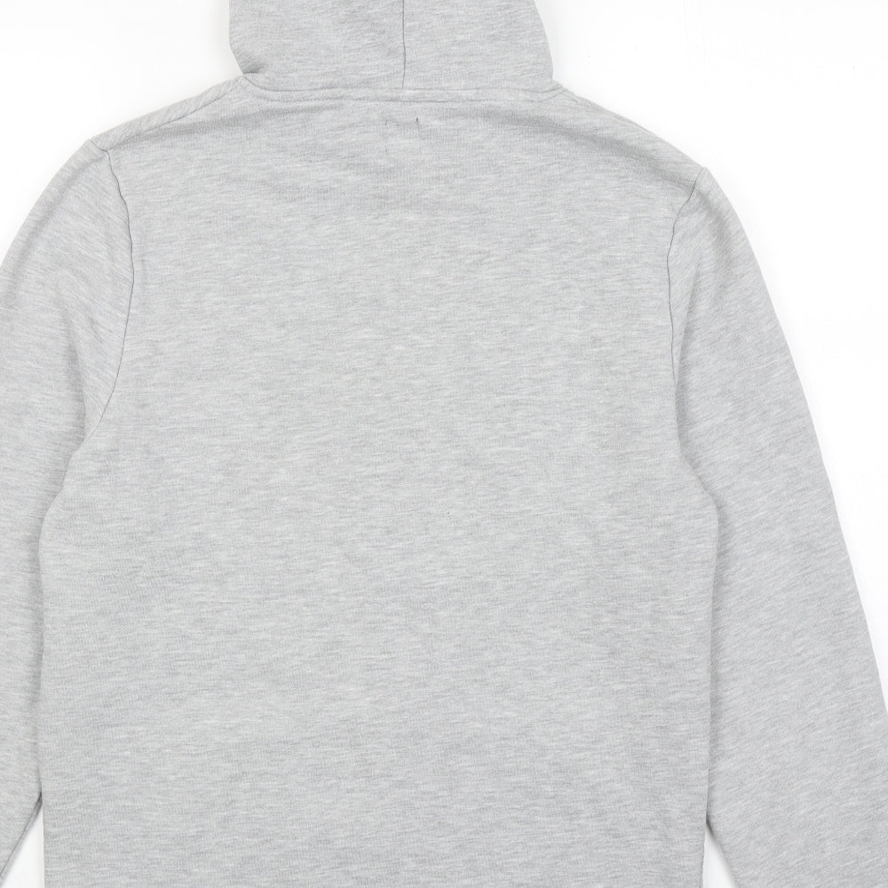 River Island Mens Grey Cotton Pullover Hoodie Size M
