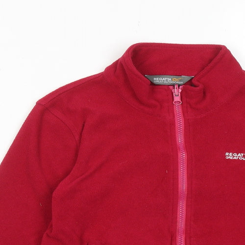Regatta Girls Red Jacket Size 7-8 Years Zip