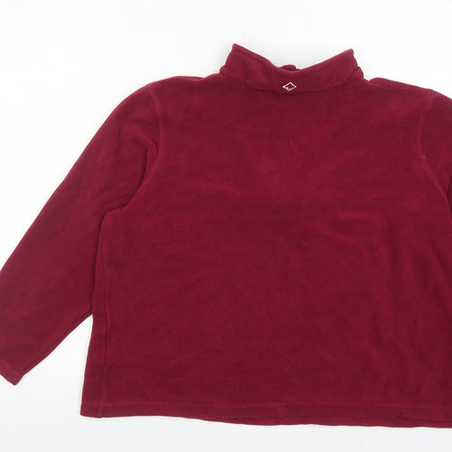 Regatta Womens Purple Polyester Pullover Sweatshirt Size 18 Zip