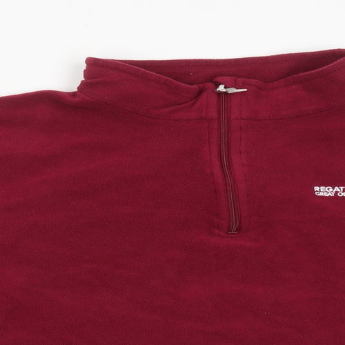 Regatta Womens Purple Polyester Pullover Sweatshirt Size 18 Zip