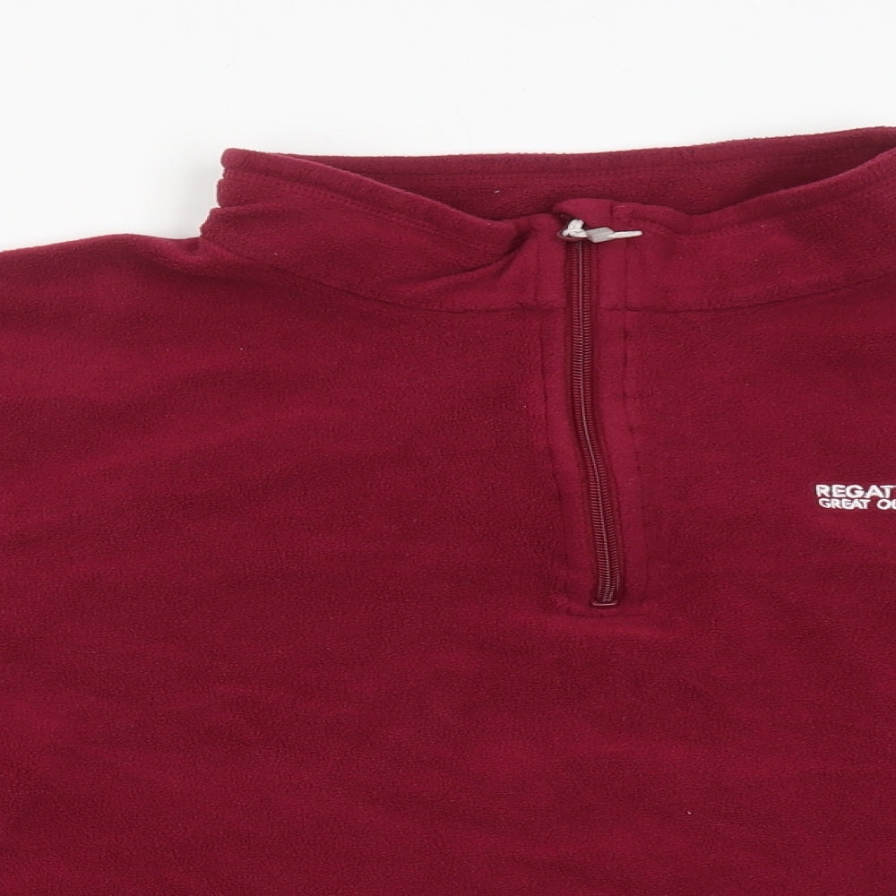 Regatta Womens Purple Polyester Pullover Sweatshirt Size 18 Zip