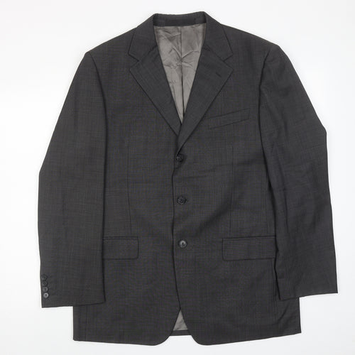 Marks and Spencer Mens Grey Wool Jacket Suit Jacket Size 40 Regular