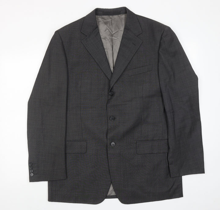 Marks and Spencer Mens Grey Wool Jacket Suit Jacket Size 40 Regular