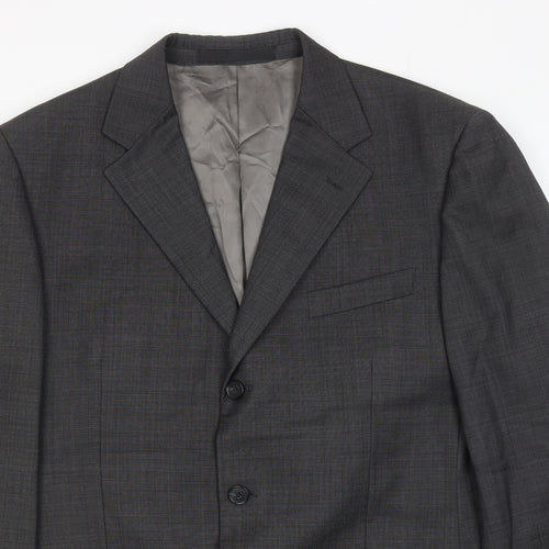 Marks and Spencer Mens Grey Wool Jacket Suit Jacket Size 40 Regular