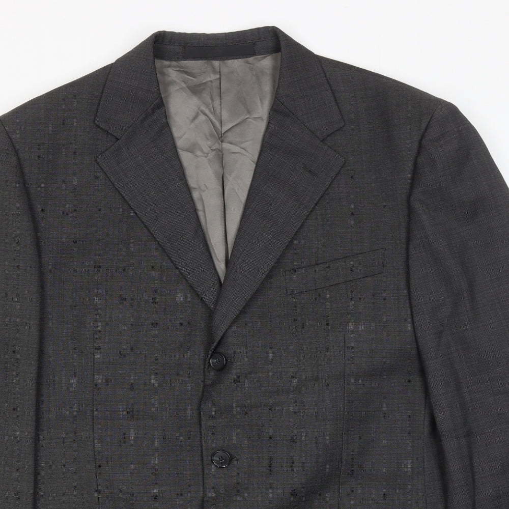 Marks and Spencer Mens Grey Wool Jacket Suit Jacket Size 40 Regular