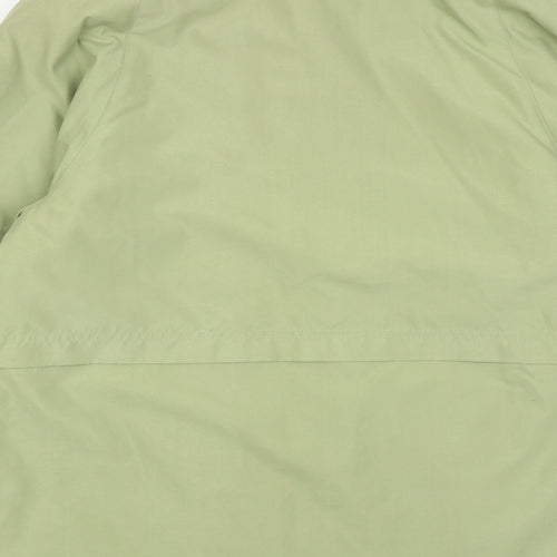 Marks and Spencer Womens Green Overcoat Coat Size 10 Button