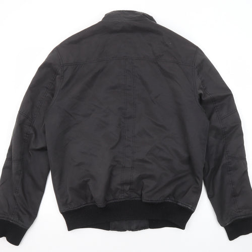 H&M Mens Grey Bomber Jacket Jacket Size M Zip