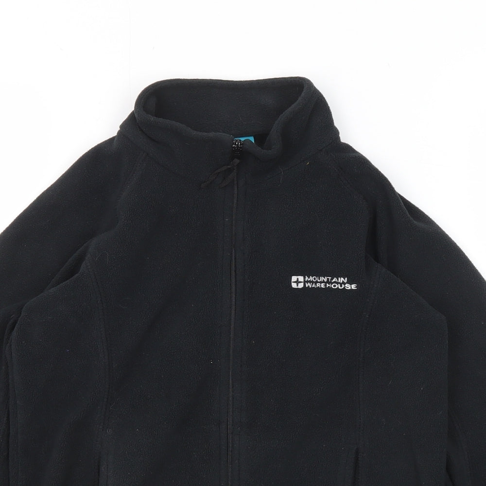 Mountain Warehouse Boys Black Jacket Size 9-10 Years Zip