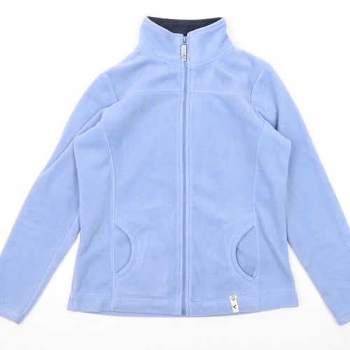 M&Co Womens Blue Jacket Size 12 Zip