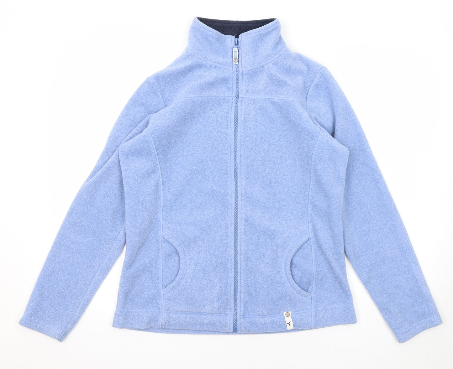 M&Co Womens Blue Jacket Size 12 Zip