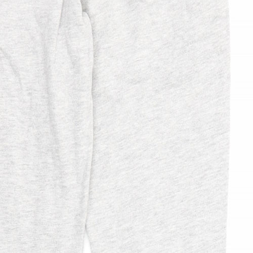 NEXT Boys Grey Cotton Jogger Trousers Size 9 Years Regular Drawstring