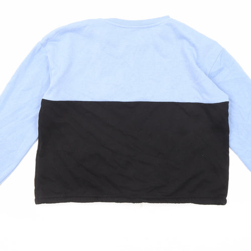 H&M Girls Blue Cotton Pullover Sweatshirt Size 12-13 Years Pullover - New Days