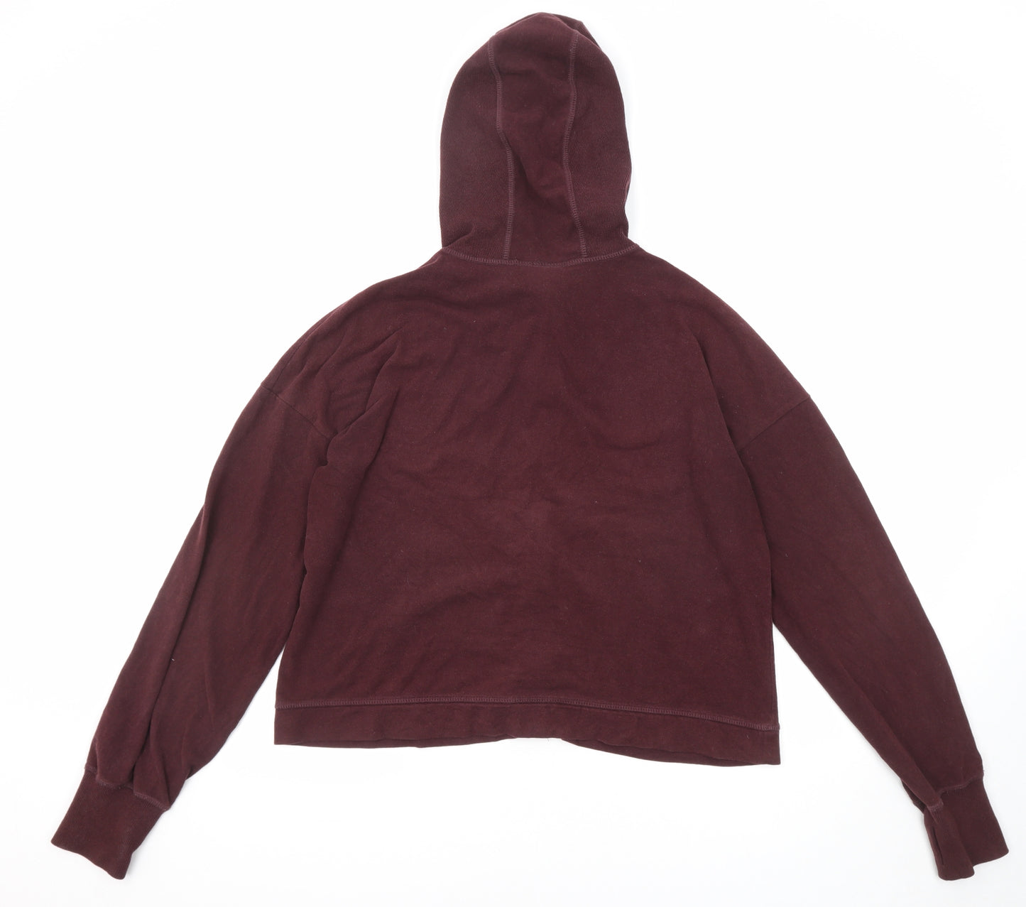 Sweaty Betty Womens Purple Cotton Full Zip Hoodie Size M Zip