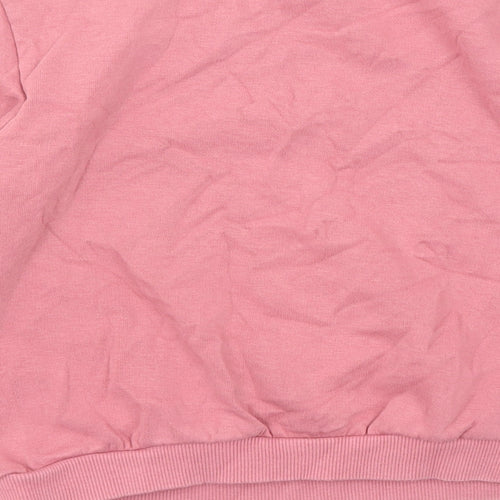 H&M Girls Pink Cotton Pullover Sweatshirt Size 6-7 Years Pullover - Rabbits Ballerinas, Age 6-8
