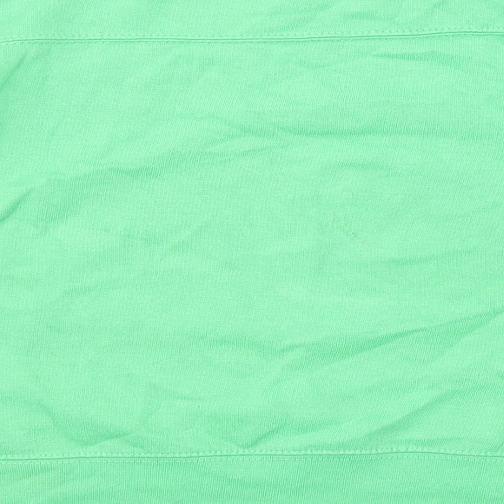 Zara Womens Green Polyester Pullover Sweatshirt Size S Pullover