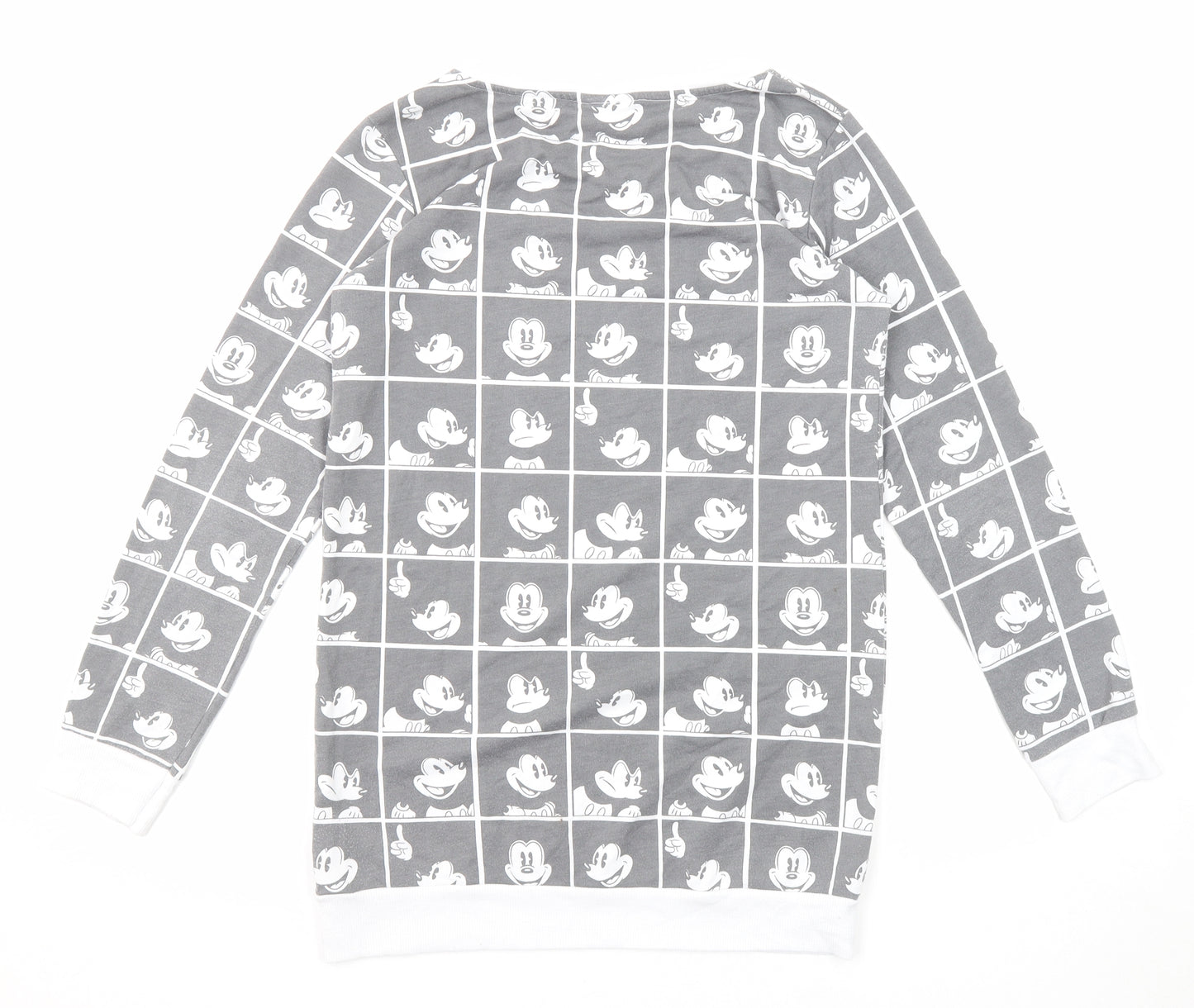 Disney Womens Grey Polyester Pullover Sweatshirt Size 6 Pullover - Mickey Mouse