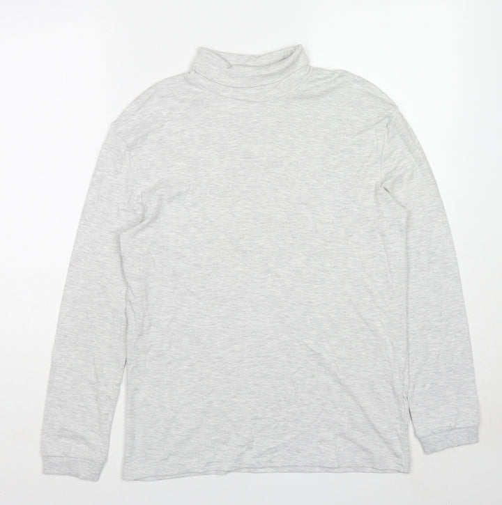 Marks and Spencer Boys Grey Cotton Pullover Sweatshirt Size 12-13 Years Pullover