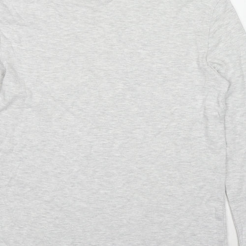 Marks and Spencer Boys Grey Cotton Pullover Sweatshirt Size 12-13 Years Pullover