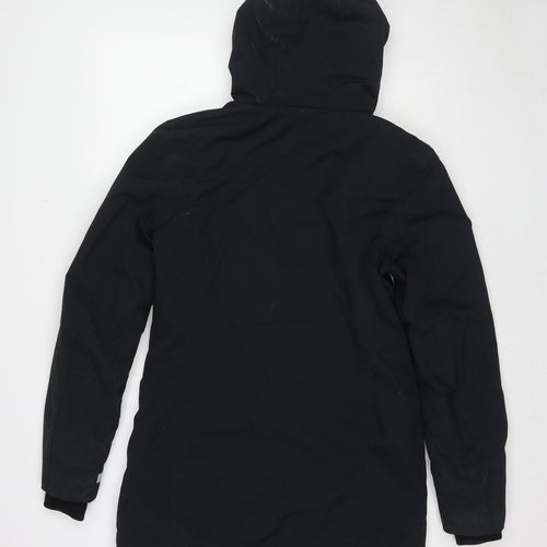 KangaROOS Womens Black Windbreaker Jacket Size 10 Zip