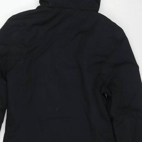 KangaROOS Womens Black Windbreaker Jacket Size 10 Zip