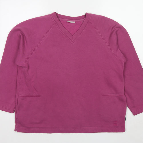 Joie de Vivre Womens Purple Polyester Pullover Sweatshirt Size L Pullover
