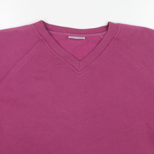 Joie de Vivre Womens Purple Polyester Pullover Sweatshirt Size L Pullover