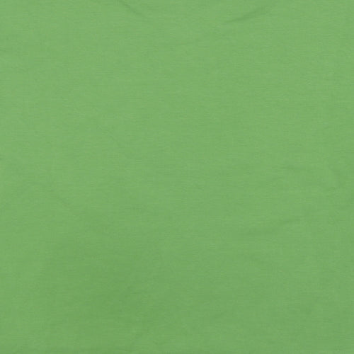 Dreamo Womens Green Cotton Pullover Sweatshirt Size S Pullover - Side zip detail