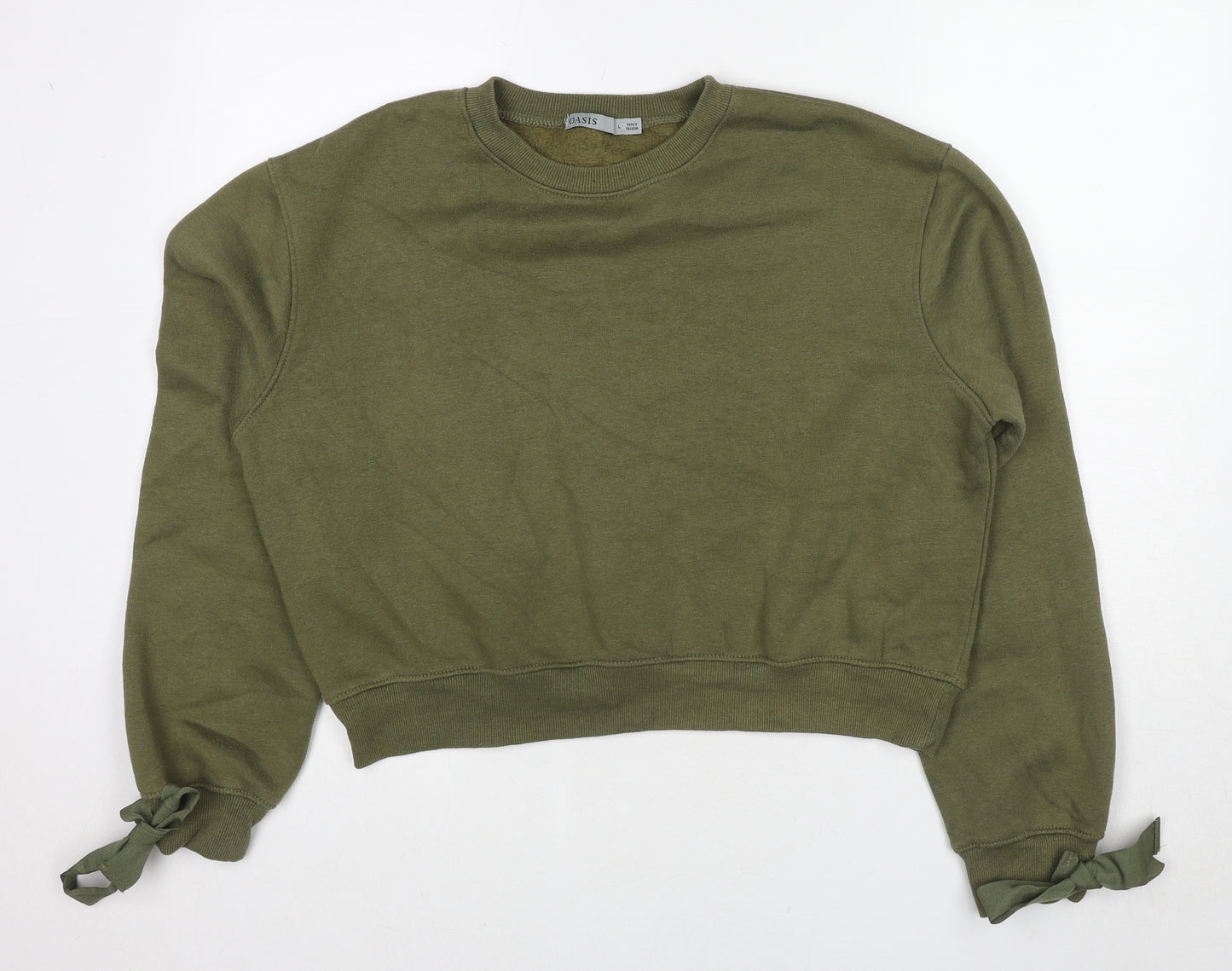 Oasis Boys Green Polyester Pullover Sweatshirt Size L Pullover