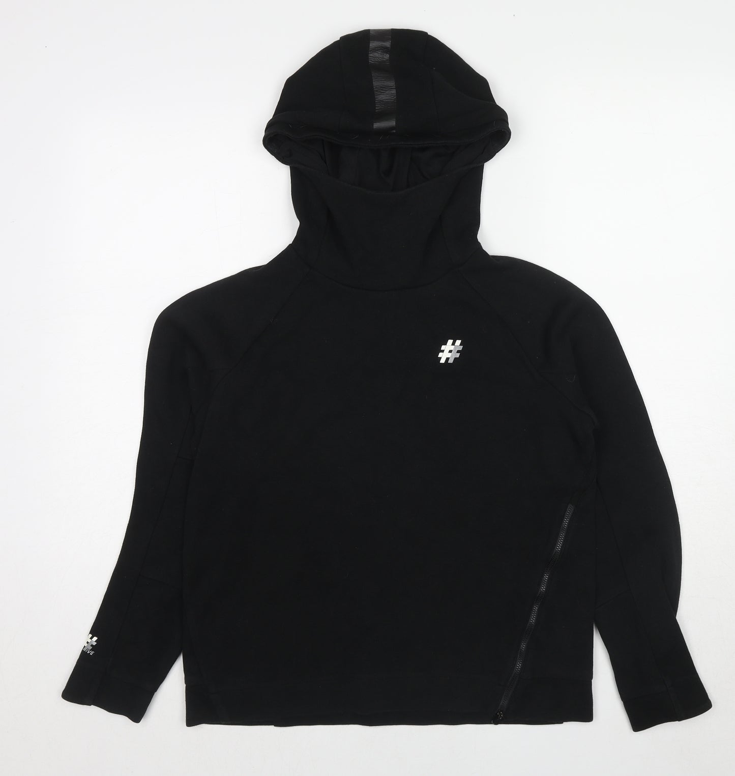 Free The Future Boys Black Cotton Pullover Hoodie Size 13 Years Pullover - Hashtag