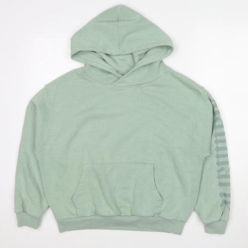 Sian Marie Womens Green Cotton Pullover Hoodie Size S Pullover