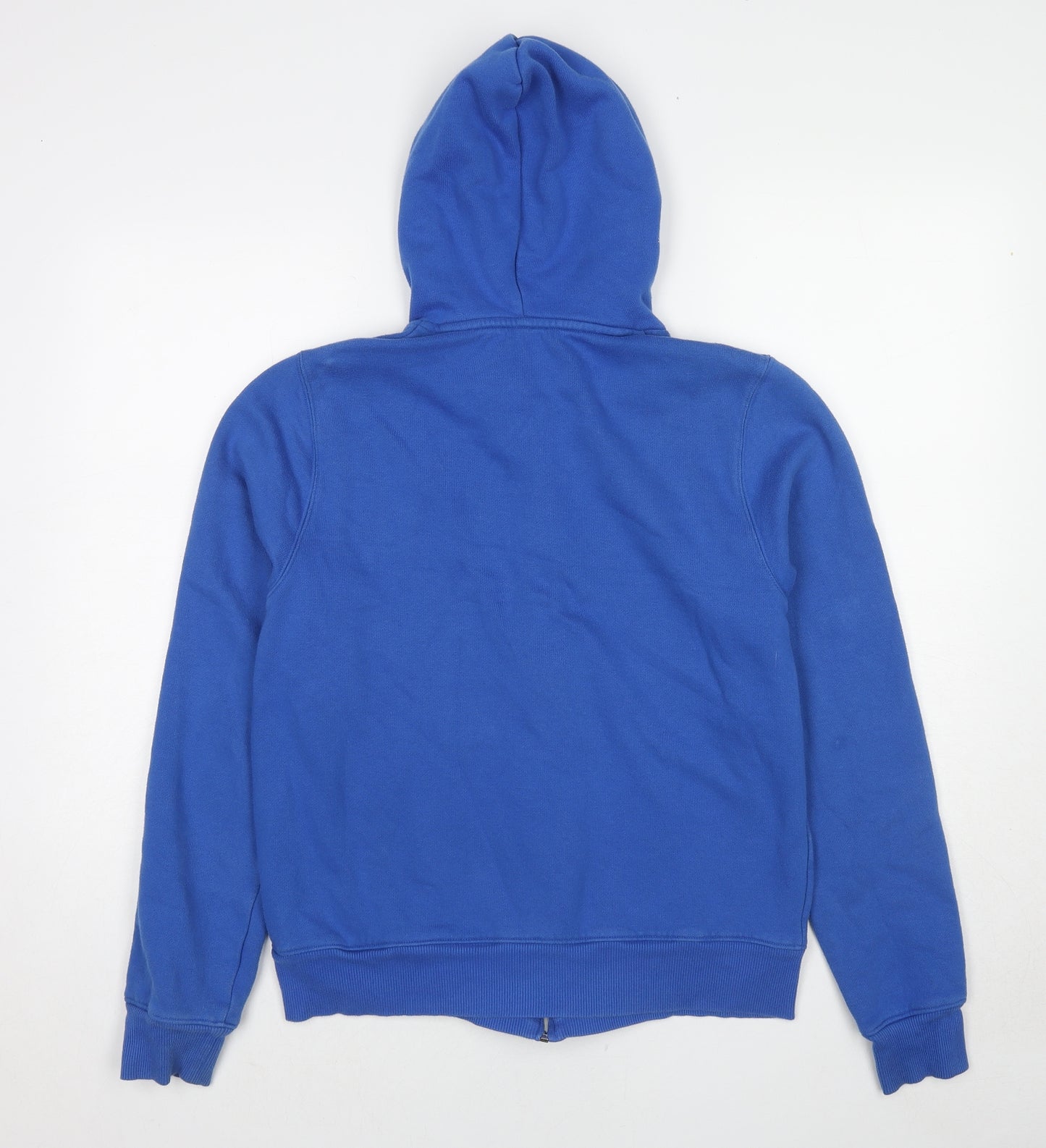 New Balance Womens Blue Cotton Full Zip Hoodie Size S Zip