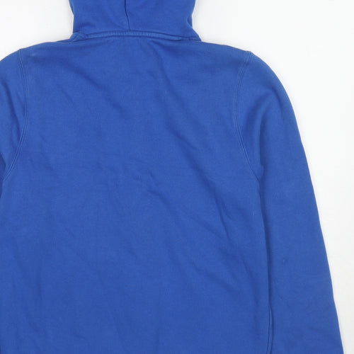 New Balance Womens Blue Cotton Full Zip Hoodie Size S Zip