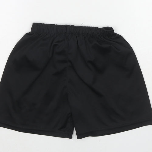 Umbro Boys Black Polyester Sweat Shorts Size 4-5 Years Regular - West Ham United