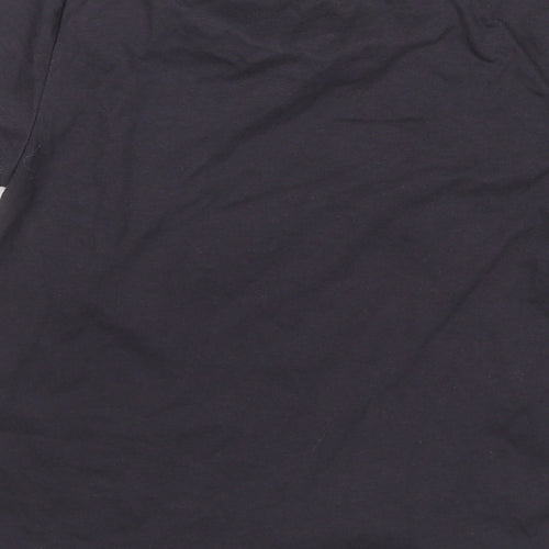 Gap Girls Grey Cotton Basic T-Shirt Size 6-7 Years Round Neck Pullover