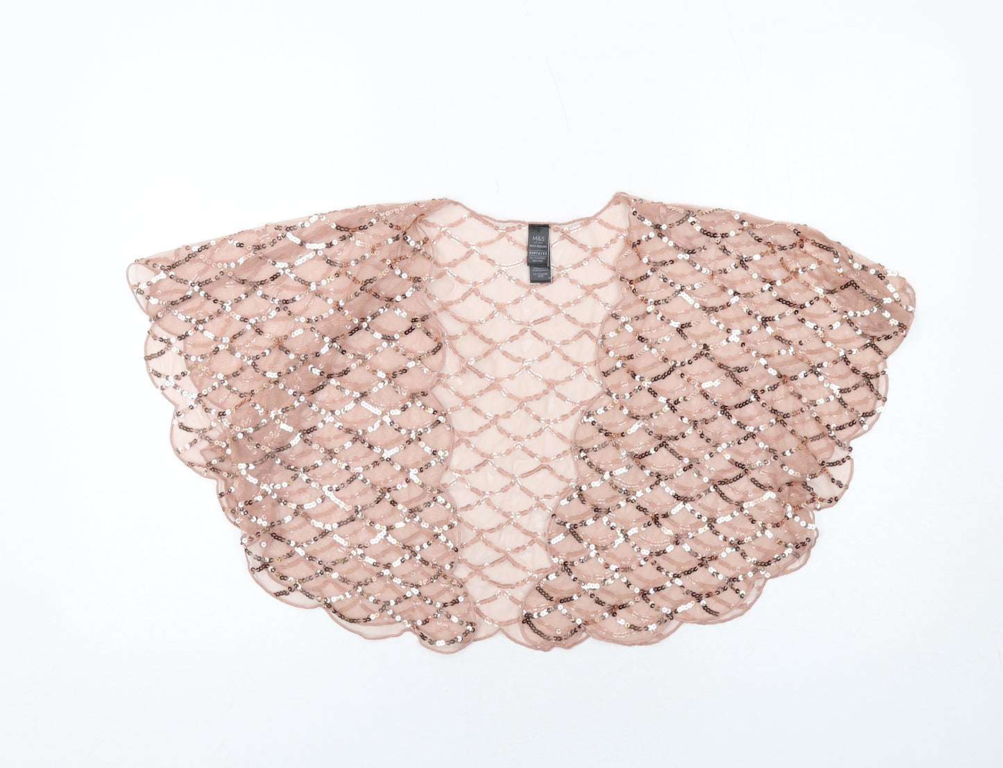 Marks and Spencer Womens Pink Polyester Kimono Blouse One Size V-Neck