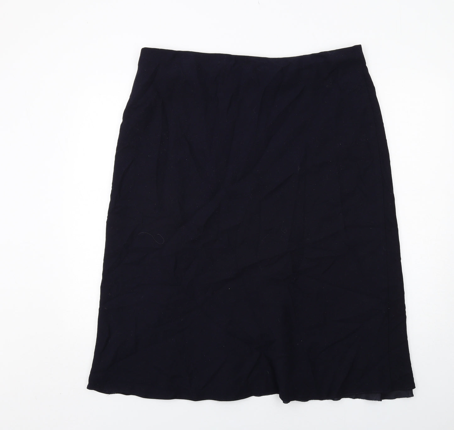 Marks and Spencer Womens Blue Polyester Swing Skirt Size 20