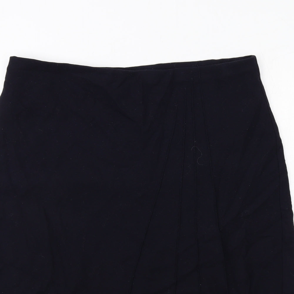 Marks and Spencer Womens Blue Polyester Swing Skirt Size 20