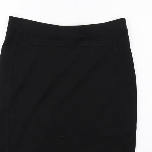 Marks and Spencer Womens Black Polyester Straight & Pencil Skirt Size 14
