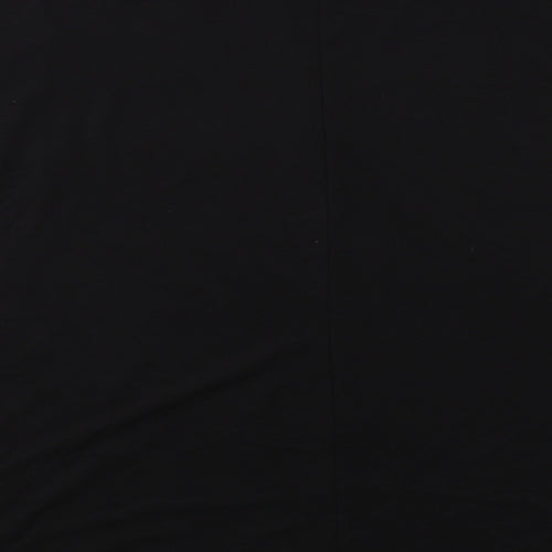 Blue Vanilla Womens Black Polyester Basic Blouse Size S Round Neck
