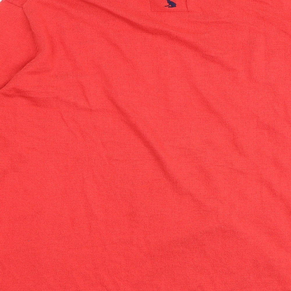 Joules Womens Pink Round Neck Cotton Pullover Jumper Size 14 - Dog