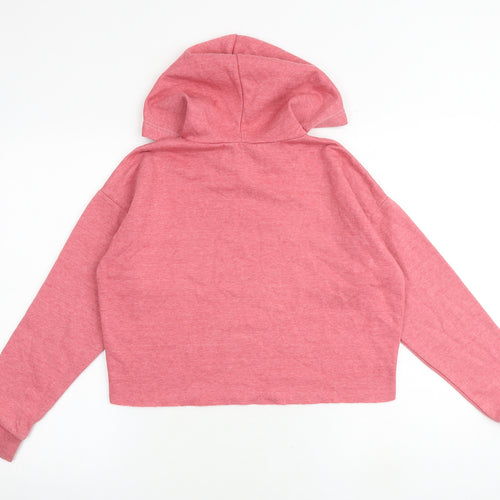 New Look Girls Pink Cotton Pullover Hoodie Size 12-13 Years Pullover - Cali Los Angeles