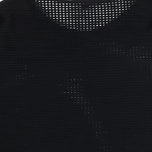 French Connection Womens Black Polyester Basic Blouse Size S Boat Neck