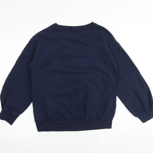 NEXT Girls Multicoloured Cotton Pullover Sweatshirt Size 16 Years Pullover - Minnie Mouse