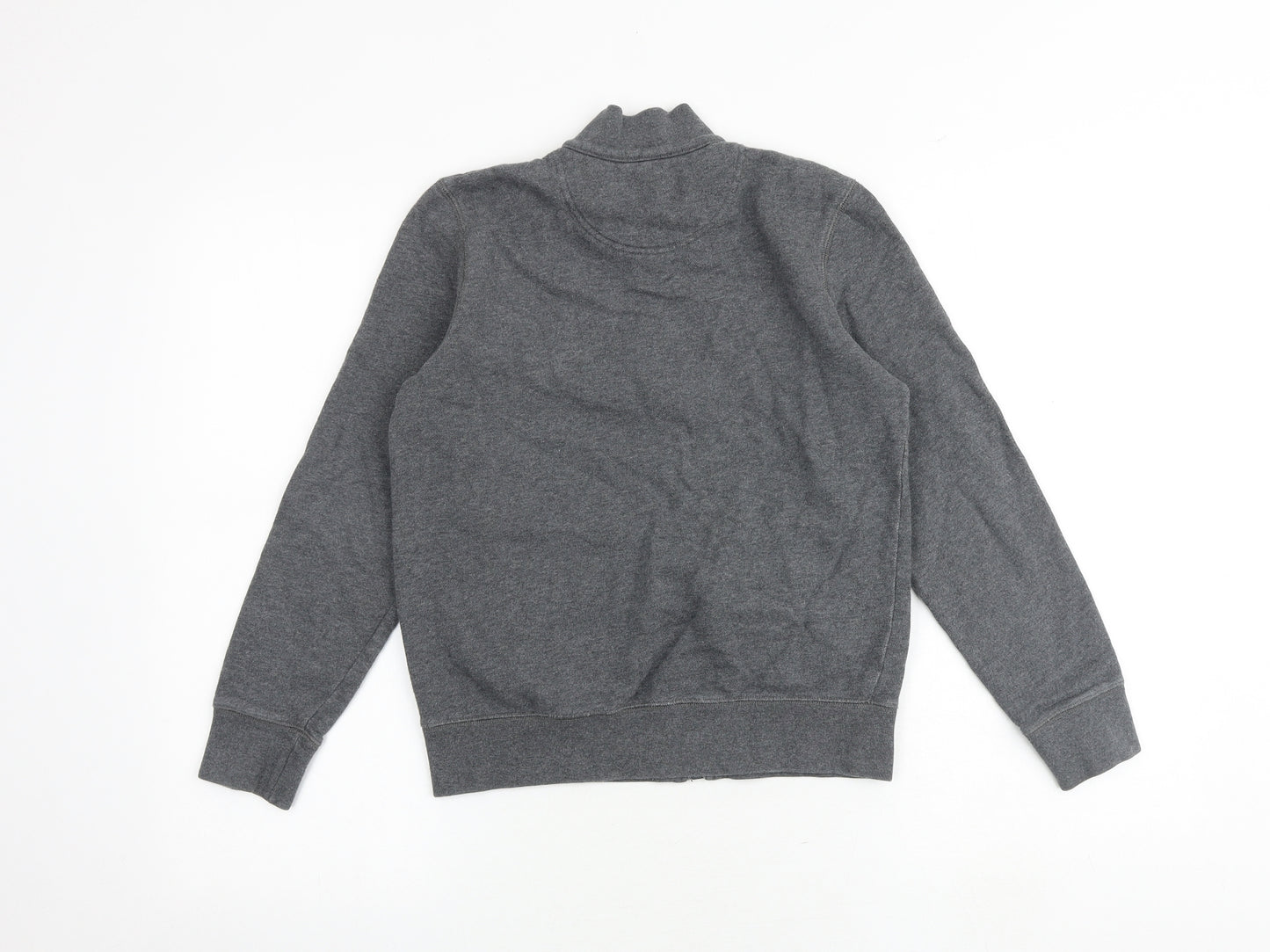 Barbour Boys Grey 100% Cotton Full Zip Sweatshirt Size L Zip