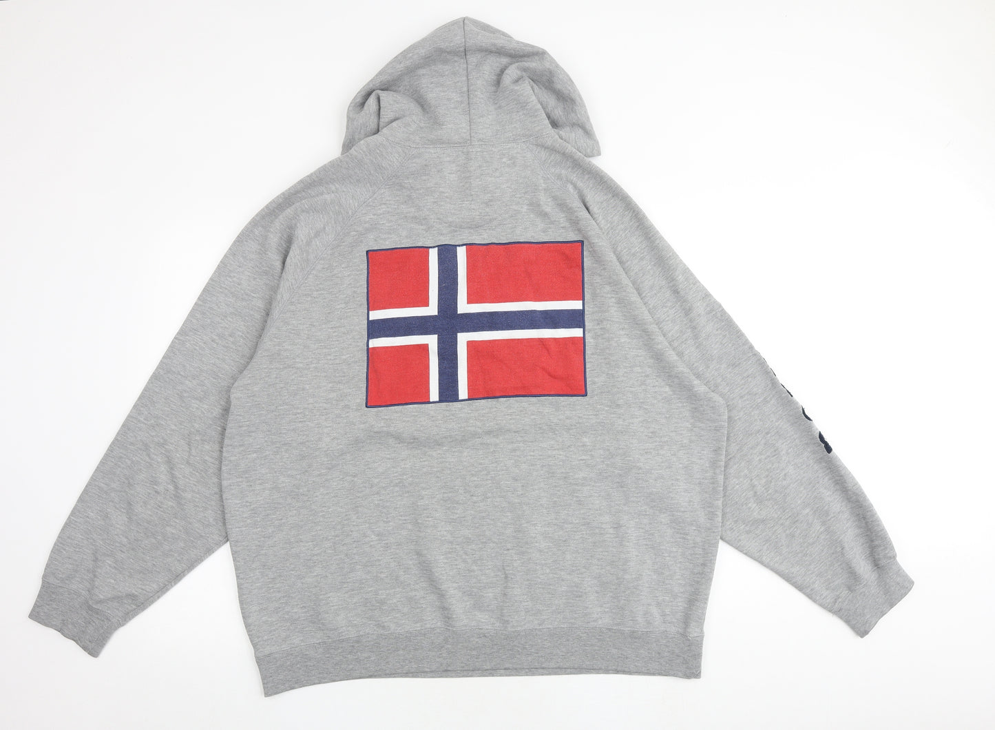 Vifa Mens Grey Cotton Pullover Hoodie Size XL - Norway