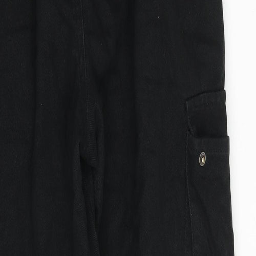 Don't Call me Jennyfer Womens Black Cotton Straight Jeans Size 30 in Regular Zip