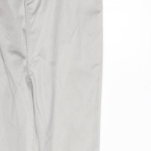 Peacocks Womens Grey Cotton Skinny Jeans Size 8 Regular - High rise